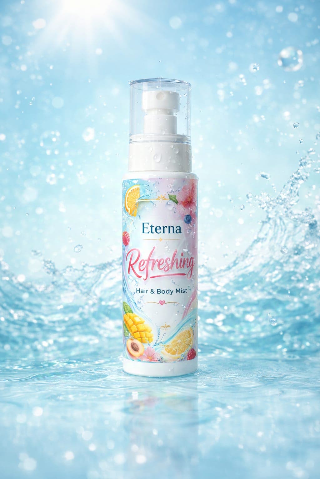 Refreshing hair and body mist